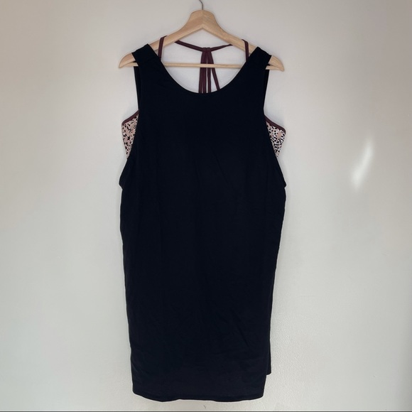 Cacique Other - Simply Cacique Black Pajama Sleep Shirt Chemise Tank Bra Animal Print